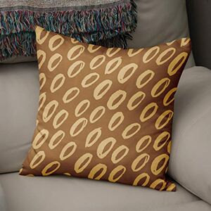 Bonamaison Decorative Cushion Cover, Polycotton, Brown, Standard Bonamaison Decorative Cushion Cover, Polycotton, Brown, Standard
