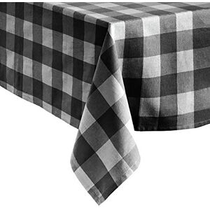 Elrene Buffalo Check Tablecloth, Gray/Whit, 120" x 60" (Rectangular) Elrene Buffalo Check Tablecloth, Gray/Whit, 120" x 60" (Rectangular)