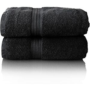 Glart Premium Set of Terry Hand Towels, Range of Terry Towels in 6 Colours and 5 Sizes, Colour: Black, 2X Sauna Towels 70 X 200 cm Glart Premium Set of Terry Hand Towels, Range of Terry Towels in 6 Colours and 5 Sizes, Colour: Black, 2X Sauna Towels 70 X 200 cm