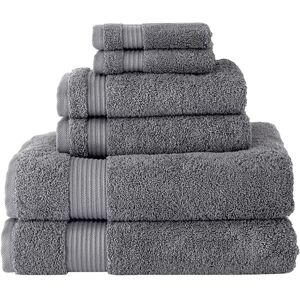 BERIBO Turkish Towel Set 100% Cotton (Serenity) 6 Pieces, 620gsm (Grey) BERIBO Turkish Towel Set 100% Cotton (Serenity) 6 Pieces, 620gsm (Grey)