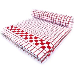 Fecido Classic Kitchen Tea Towels Heavy Duty Super Absorbent 100% Cotton Professional Grade Dish Cloths European Made Tea Towels Set of Two, Red Fecido Classic Kitchen Tea Towels Heavy Duty Super Absorbent 100% Cotton Professional Grade Dish Cloths European Made Tea Towels Set of Two, Red