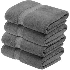 Superior Egyptian Cotton Pile Bath Towel Set of 4, Ultra Soft Luxury Towels, Thick Plush Essentials, Absorbent Heavyweight, Guest Bath, Hotel, Spa, Home Bathroom, Shower Basics, Charcoal Superior Egyptian Cotton Pile Bath Towel Set of 4, Ultra Soft Luxury Towels, Thick Plush Essentials, Absorbent Heavyweight, Guest Bath, Hotel, Spa, Home Bathroom, Shower Basics, Charcoal