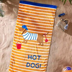 Catherine Lansfield Hot Dog 76X160 Beach Towel (Pair) Catherine Lansfield Hot Dog 76X160 Beach Towel (Pair)