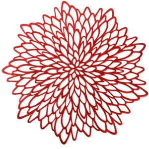 Snowkingdom 18 Pack Red Placemats Metallic Shiny Pressed Vinyl Dinning Round Table Mats Leaf Decoration for Christmas Valentine's Day Weddings Holiday Winter Celebrations Snowkingdom 18 Pack Red Placemats Metallic Shiny Pressed Vinyl Dinning Round Table Mats Leaf Decoration for Christmas Valentine's Day Weddings Holiday Winter Celebrations