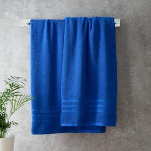 Catherine Lansfield Zero TwistZero Twist Cotton 90x140cm Bath Sheet Cobalt Blue Catherine Lansfield Zero TwistZero Twist Cotton 90x140cm Bath Sheet Cobalt Blue