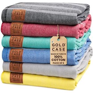 GOLD CASE HOME COLLECTION GOLD CASE Turkish Beach Towel Bath Towels LYCIA Series Set of 6 XXL Oversized 70x40 inches -100% Cotton Quick Dry Lightweight Sand Free Turkish Towel (Multicolor-1) GOLD CASE HOME COLLECTION GOLD CASE Turkish Beach Towel Bath Towels LYCIA Series Set of 6 XXL Oversized 70x40 inches -100% Cotton Quick Dry Lightweight Sand Free Turkish Towel (Multicolor-1)