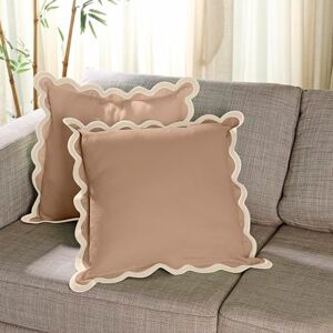 Folkulture Throw Pillow Covers for Couch, 18x18 Decorative Couch Pillows for Living Room, 100% Cotton Boho Pillow Case or Cute Outdoor Pillows, Farmhouse Pillow Covers or Accent Pillows (Sand Dune) Folkulture Throw Pillow Covers for Couch, 18x18 Decorative Couch Pillows for Living Room, 100% Cotton Boho Pillow Case or Cute Outdoor Pillows, Farmhouse Pillow Covers or Accent Pillows (Sand Dune)