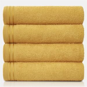 GC GAVENO CAVAILIA Large Towels Bath Sheet Highly Absorbent Egyptian Cotton Towel Set 4 Pack Extra Soft Large Bath Towel Ochre Quick Dry Bath Sheets 450 GSM Washable Towels, 75X135 Cm GC GAVENO CAVAILIA Large Towels Bath Sheet Highly Absorbent Egyptian Cotton Towel Set 4 Pack Extra Soft Large Bath Towel Ochre Quick Dry Bath Sheets 450 GSM Washable Towels, 75X135 Cm