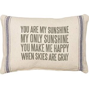 Primitives by Kathy 3-Stripe Throw Pillow 15.5 x 10-Inch, You Are My Sunshine Primitives by Kathy 3-Stripe Throw Pillow 15.5 x 10-Inch, You Are My Sunshine
