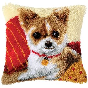 Vervaco Chiwawa Latch Hook Cushion, Multi-Colour Vervaco Chiwawa Latch Hook Cushion, Multi-Colour