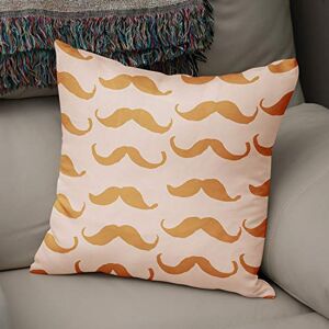 Bonamaison Decorative Cushion Cover, Polycotton, Orange, Standard Bonamaison Decorative Cushion Cover, Polycotton, Orange, Standard
