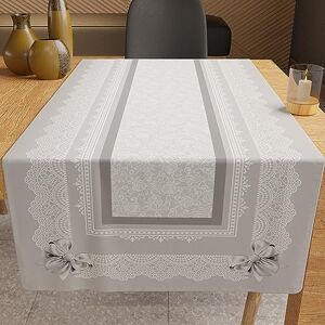 PETTI Artigiani Italiani - Table Runner - Digital Print Grey Bow - 40x140 cm - Made in Italy PETTI Artigiani Italiani - Table Runner - Digital Print Grey Bow - 40x140 cm - Made in Italy