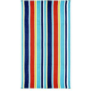 Superior 100% Cotton Luxury Beach Towels Oversized Beach Towel, 450 GSM Swim Towel, Multicolor Oceana Stripes (34" x 64") Superior 100% Cotton Luxury Beach Towels Oversized Beach Towel, 450 GSM Swim Towel, Multicolor Oceana Stripes (34" x 64")