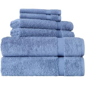 BERIBO Turkish Towel Set 100% Cotton (Comfort) 6 Pieces, 620gsm (Blue) BERIBO Turkish Towel Set 100% Cotton (Comfort) 6 Pieces, 620gsm (Blue)