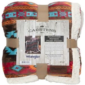 Carstens, Inc. Wrangler Plush Sherpa Fleece Throw Blanket Carstens, Inc. Wrangler Plush Sherpa Fleece Throw Blanket