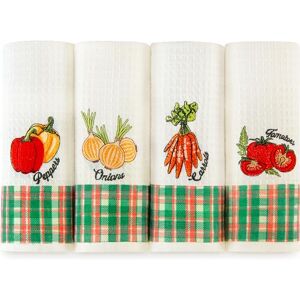 Lavien Home Turkish Cotton Waffle Weave Dish Towels, Set of 4, Absorbent, Soft, Lint-Free, Kitchen Towels for Dishwashing, Cleaning, Bathroom Decor, Gift Idea Lavien Home Turkish Cotton Waffle Weave Dish Towels, Set of 4, Absorbent, Soft, Lint-Free, Kitchen Towels for Dishwashing, Cleaning, Bathroom Decor, Gift Idea