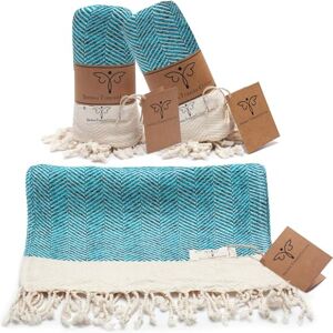 SMYRNA TURKISH COTTON Smyrna Original Turkish Hand Towels Herringbone Series Set of 2 100% Cotton, 16 x 40 Inches Decorative Bathroom Peshtemal Towel for Hand, Face, Hair, Gym, Yoga, Tea, Kitchen and Bath (Turquoise) SMYRNA TURKISH COTTON Smyrna Original Turkish Hand Towels Herringbone Series Set of 2 100% Cotton, 16 x 40 Inches Decorative Bathroom Peshtemal Towel for Hand, Face, Hair, Gym, Yoga, Tea, Kitchen and Bath (Turquoise)
