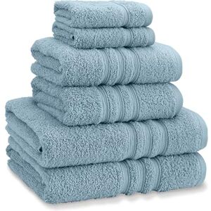 Catherine Lansfield Zero Twist Cotton 6 Piece Towel Bale Set Blue Catherine Lansfield Zero Twist Cotton 6 Piece Towel Bale Set Blue