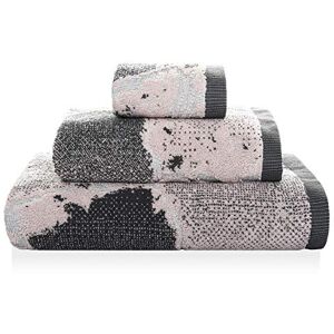 Sorema Hand Towel Set 30 x 50 50 x 100 70 x 140 cm Grey Pink Marble Sorema Hand Towel Set 30 x 50 50 x 100 70 x 140 cm Grey Pink Marble
