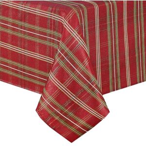 Elrene Holiday, Fabric, Red, 60" x 102" (Tablecloth) Elrene Holiday, Fabric, Red, 60" x 102" (Tablecloth)