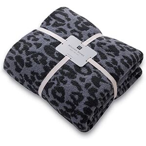 MH MYLUNE HOME Fleece Reversible Leopard Print Throw Blanket Fluffy Ultra-Soft Plush Microfiber Throws in 130x160 cm Cosy Warm Blankets for Sofa Couch Chair Settees Bed, Navy Blue MH MYLUNE HOME Fleece Reversible Leopard Print Throw Blanket Fluffy Ultra-Soft Plush Microfiber Throws in 130x160 cm Cosy Warm Blankets for Sofa Couch Chair Settees Bed, Navy Blue