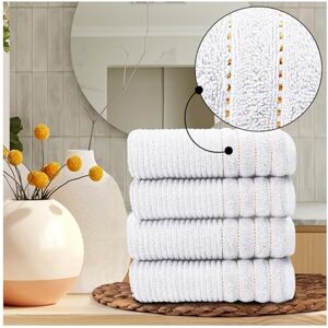 GC GAVENO CAVAILIA Pack of 4 Luxury Hand Towels 100% Egyptian Cotton, 650 GSM Ultra Absorbent, Fast Drying & Soft Bathroom Towels Durable Washable Hand Towel, Bath & Hotel Use (50x80 cm) White GC GAVENO CAVAILIA Pack of 4 Luxury Hand Towels 100% Egyptian Cotton, 650 GSM Ultra Absorbent, Fast Drying & Soft Bathroom Towels Durable Washable Hand Towel, Bath & Hotel Use (50x80 cm) White