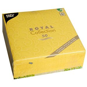 Papstar , Casali #84881 Serviettes Royal Collection 1/4 Fold 40 cm x 40 cm Yellow Pack of 50 Papstar , Casali #84881 Serviettes Royal Collection 1/4 Fold 40 cm x 40 cm Yellow Pack of 50