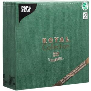 Papstar Royal Collection #11606 1/4 Fold 40 cm x 40 cm Dark Green Pack of 50 Papstar Royal Collection #11606 1/4 Fold 40 cm x 40 cm Dark Green Pack of 50