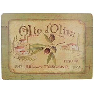 Creative Labs Extra Large Olio D Oliva Cork Backed Placemats, Multi-colour, Set of 4 Creative Labs Extra Large Olio D Oliva Cork Backed Placemats, Multi-colour, Set of 4