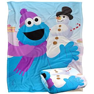 LOGOVISION Sesame Street Furry Friends Forever Cookie Monster Snowman Kids Silky Touch Blanket, 152 x 127 cm LOGOVISION Sesame Street Furry Friends Forever Cookie Monster Snowman Kids Silky Touch Blanket, 152 x 127 cm