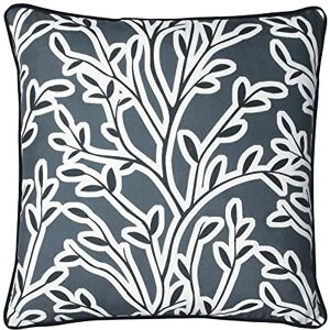Furn. - Annika Abstract Floral Cushion Cover - Navy Furn. - Annika Abstract Floral Cushion Cover - Navy