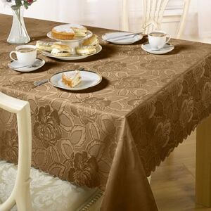 Emma Barclay Damask Rose - Jacquard Table Cloth in Chocolate - 60x84 Emma Barclay Damask Rose - Jacquard Table Cloth in Chocolate - 60x84