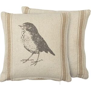 Primitives by Kathy 112070 Sparrow Throw Pillow, 10-inch Square Primitives by Kathy 112070 Sparrow Throw Pillow, 10-inch Square
