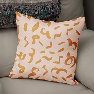 Bonamaison Decorative Cushion Cover, Polycotton, Orange, Standard Bonamaison Decorative Cushion Cover, Polycotton, Orange, Standard