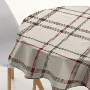 BL BELUM Belum Christmas Tablecloth Diameter 140 cm Round 100% Cotton Resin Coated Stain Resistant Non-Laminated Christmas Model BL BELUM Belum Christmas Tablecloth Diameter 140 cm Round 100% Cotton Resin Coated Stain Resistant Non-Laminated Christmas Model