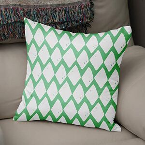 Bonamaison Decorative Cushion Cover Petrol Green & White, Throw Pillow Covers, Home Decorative Pillowcases for Livingroom, Sofa, Bedroom, Size: 50x50 Cm Designed and Manufactured in Turkey Bonamaison Decorative Cushion Cover Petrol Green & White, Throw Pillow Covers, Home Decorative Pillowcases for Livingroom, Sofa, Bedroom, Size: 50x50 Cm Designed and Manufactured in Turkey