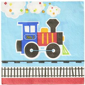 Creative Labs 322217 2 Ply All Aboard Beverage Napkin, Paper, Multicolor Creative Labs 322217 2 Ply All Aboard Beverage Napkin, Paper, Multicolor