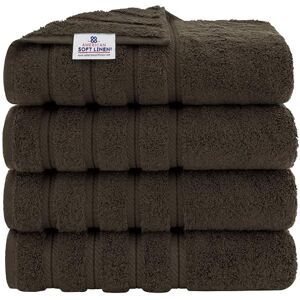 American Soft Linen Luxury 4 Piece Bath Towel Set, 100% Cotton Turkish Bath Towels for Bathroom, 27x54 in Extra Large Bathroom Shower Towels, Brown Bath Towels American Soft Linen Luxury 4 Piece Bath Towel Set, 100% Cotton Turkish Bath Towels for Bathroom, 27x54 in Extra Large Bathroom Shower Towels, Brown Bath Towels