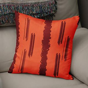 Bonamaison Decorative Cushion Cover Orange & Bordeux, Throw Pillow Covers, Home Decorative Pillowcases for Livingroom, Sofa, Bedroom, Size: 50x50 Cm Designed and Manufactured in Turkey Bonamaison Decorative Cushion Cover Orange & Bordeux, Throw Pillow Covers, Home Decorative Pillowcases for Livingroom, Sofa, Bedroom, Size: 50x50 Cm Designed and Manufactured in Turkey