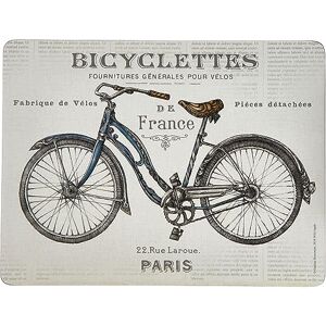Creative Labs Cork-Backed Placemats / Table Mats with Printed Bicycles Design, Rectangular, White, 30 x 23 cm, Set of 6 Creative Labs Cork-Backed Placemats / Table Mats with Printed Bicycles Design, Rectangular, White, 30 x 23 cm, Set of 6