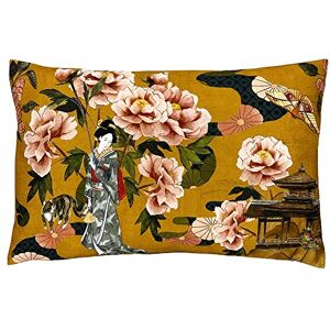 Paoletti Geisha Cushion Cover, Polyester, Cotton, Ochre,30 x 50cm Paoletti Geisha Cushion Cover, Polyester, Cotton, Ochre,30 x 50cm