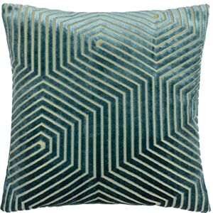 Paoletti Evoke Velvet Cushion Cover – Luxurious Chevron Pattern Decorative Square Cushion Case (Teal 45x45cm) Paoletti Evoke Velvet Cushion Cover – Luxurious Chevron Pattern Decorative Square Cushion Case (Teal 45x45cm)