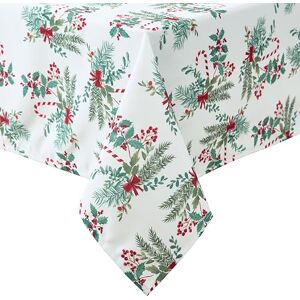 Laura Ashley Decorative Tablecloth, Wrinkle and Stain Resistant, Spillproof Water Repellent, Easy Care Washable Polyester Fabric for Dining, Kitchen, Holiday, Party, 60" x 102", Candy Cane Laura Ashley Decorative Tablecloth, Wrinkle and Stain Resistant, Spillproof Water Repellent, Easy Care Washable Polyester Fabric for Dining, Kitchen, Holiday, Party, 60" x 102", Candy Cane