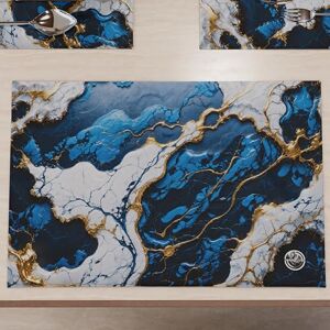 Petti Artigiani Italiani Blue Marble Effect Microfiber Placemats - 2 pcs - 30x45cm Petti Artigiani Italiani Blue Marble Effect Microfiber Placemats - 2 pcs - 30x45cm