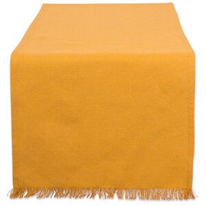 DII HVYW FRINGED TR SLD PUMPKIN SPICE, Cotton, Table Runner 14x72 DII HVYW FRINGED TR SLD PUMPKIN SPICE, Cotton, Table Runner 14x72