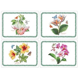 Portmeirion Home & Gifts Exotic Botanic Garden Placemats S/4 (m), Cork, Multi-Colour, L Portmeirion Home & Gifts Exotic Botanic Garden Placemats S/4 (m), Cork, Multi-Colour, L