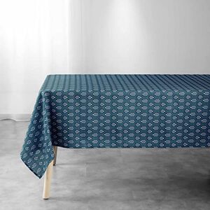 Douceur d'Intérieur , Manuela Rectangular Tablecloth 145 x 240 cm Polyester Printed Blue Douceur d'Intérieur , Manuela Rectangular Tablecloth 145 x 240 cm Polyester Printed Blue