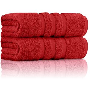 GC GAVENO CAVAILIA Luxury Quality Zero Twist Towels, Stripe Textured 100% Cotton 2 Pack Bath Sheets, Egyptian, Red, 70x120 Cm GC GAVENO CAVAILIA Luxury Quality Zero Twist Towels, Stripe Textured 100% Cotton 2 Pack Bath Sheets, Egyptian, Red, 70x120 Cm