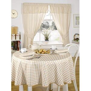 Emma Barclay Molly Gingham Table Cloth in Beige 50x70 (127x178cm) Emma Barclay Molly Gingham Table Cloth in Beige 50x70 (127x178cm)