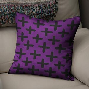 Bonamaison Decorative Cushion Cover, Polycotton, Purple, Standard Bonamaison Decorative Cushion Cover, Polycotton, Purple, Standard